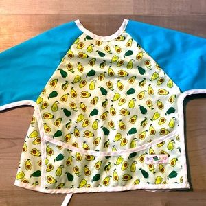 You get ALL THREE Baby Basics Infant Apron Sleeve Bib YOU GET THREE